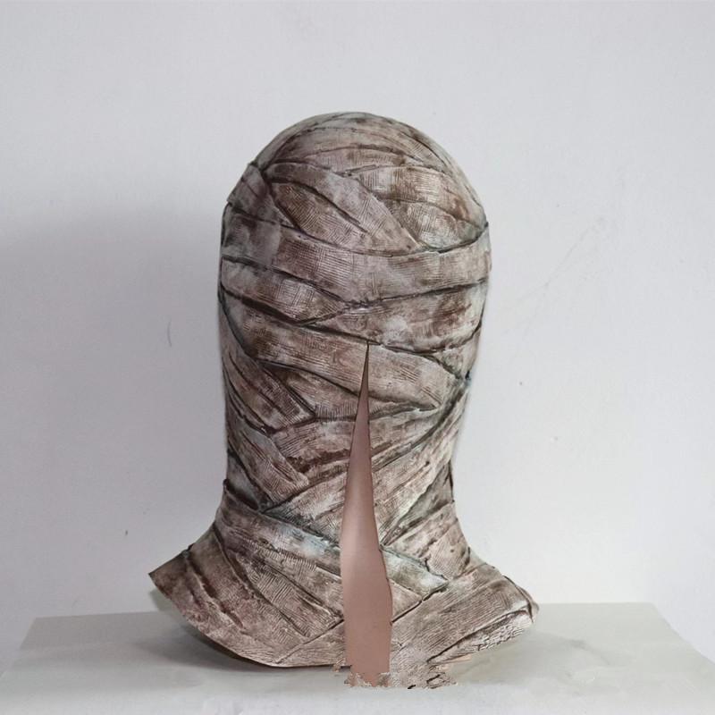 Mummy Head Cover, Halloween Party Latex Mask