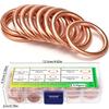 110pcs Copper-clad Cotton Gaskets, Compression Sealing Gaskets, Suitable for Automotive Oil Drain Plugs and Compression Washers.