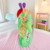 Hungry Caterpillar Plush Toy Pillow Children's Picture Book Neck Pillow Doll, Green Caterpillar Shape, Soft and Skin-Friendly