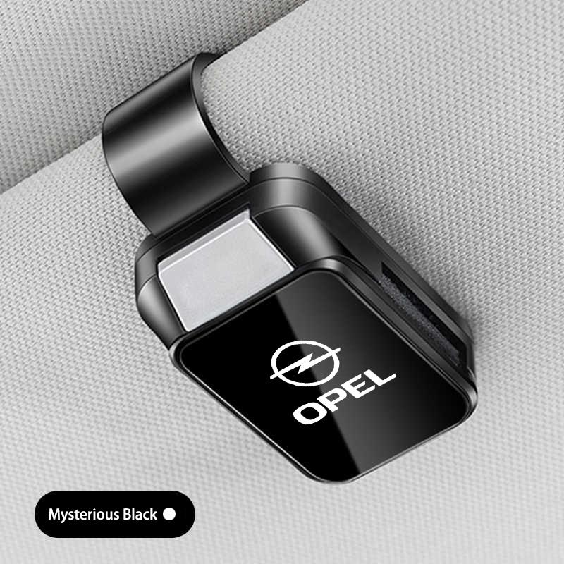 

Car Eyeglass Holder Glasses Storage Clip Sunglasses Holder with Sponge Protection For Opel Corsa D Astra Insignia Mokka Adam чёрный