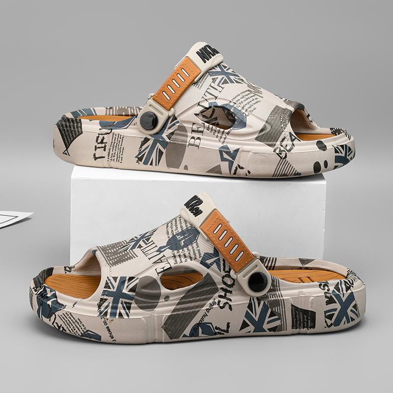 Fashion 2024 Summer Men's Sandals New Home Garden Shoes Comfortable and Lightweight Men Slippers Non-Slip Soft Bottom Flip Flop Sandals