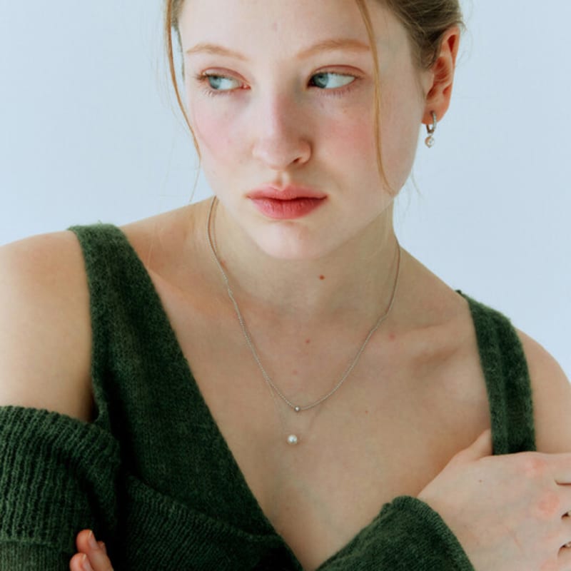 Pearlymore Small Pearl Point Surgical Two-line Necklace