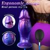 Wearable Dildo for Women, Realistic Silicone Penis with Ejaculation & Butt Plug - Hands-Free Lesbian Sex Toy for Couples