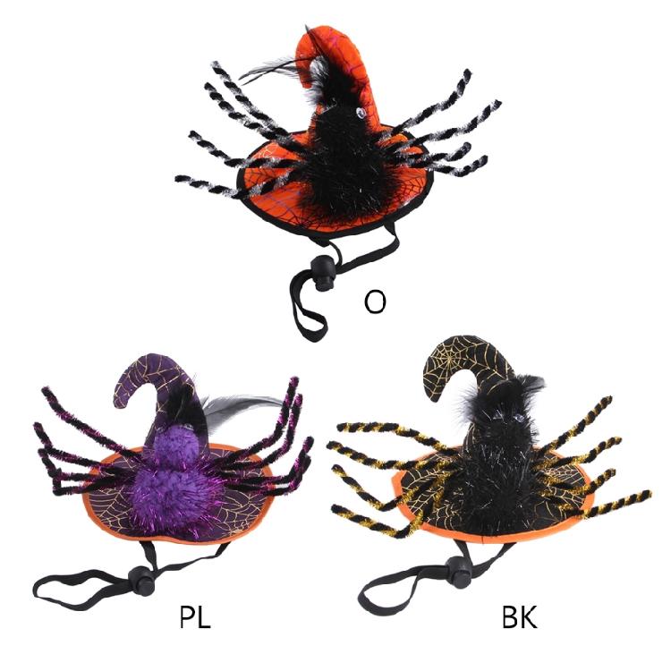 Halloween Witch Hat for Pet Dog Cats Funny Caps Party Cosplay Decoration Dress Up Accessories for Holiday Parties