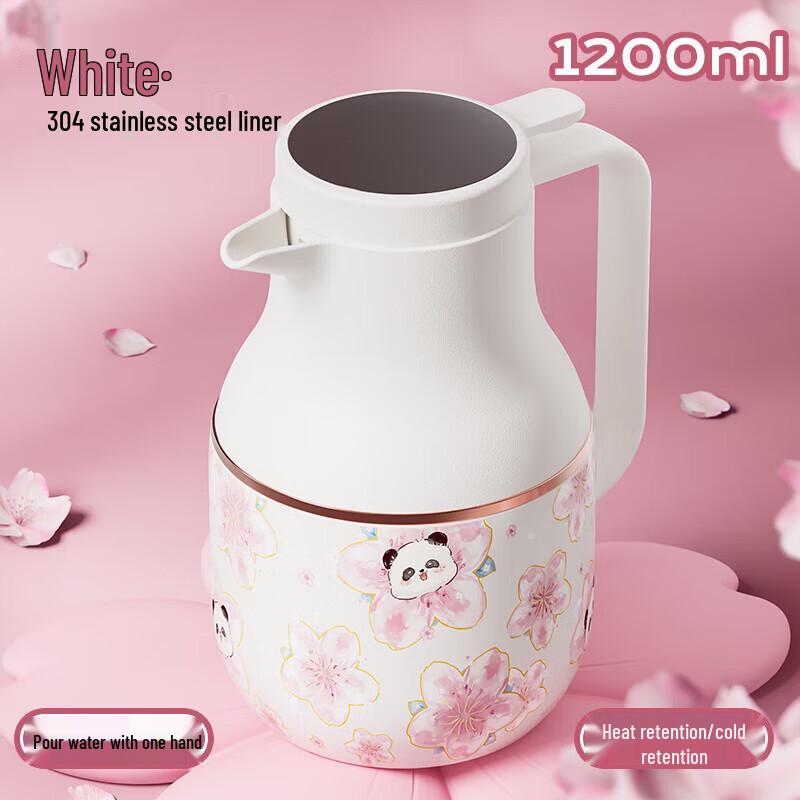 Diller Cherry Blossom Panda 1200ml Insulated Flask