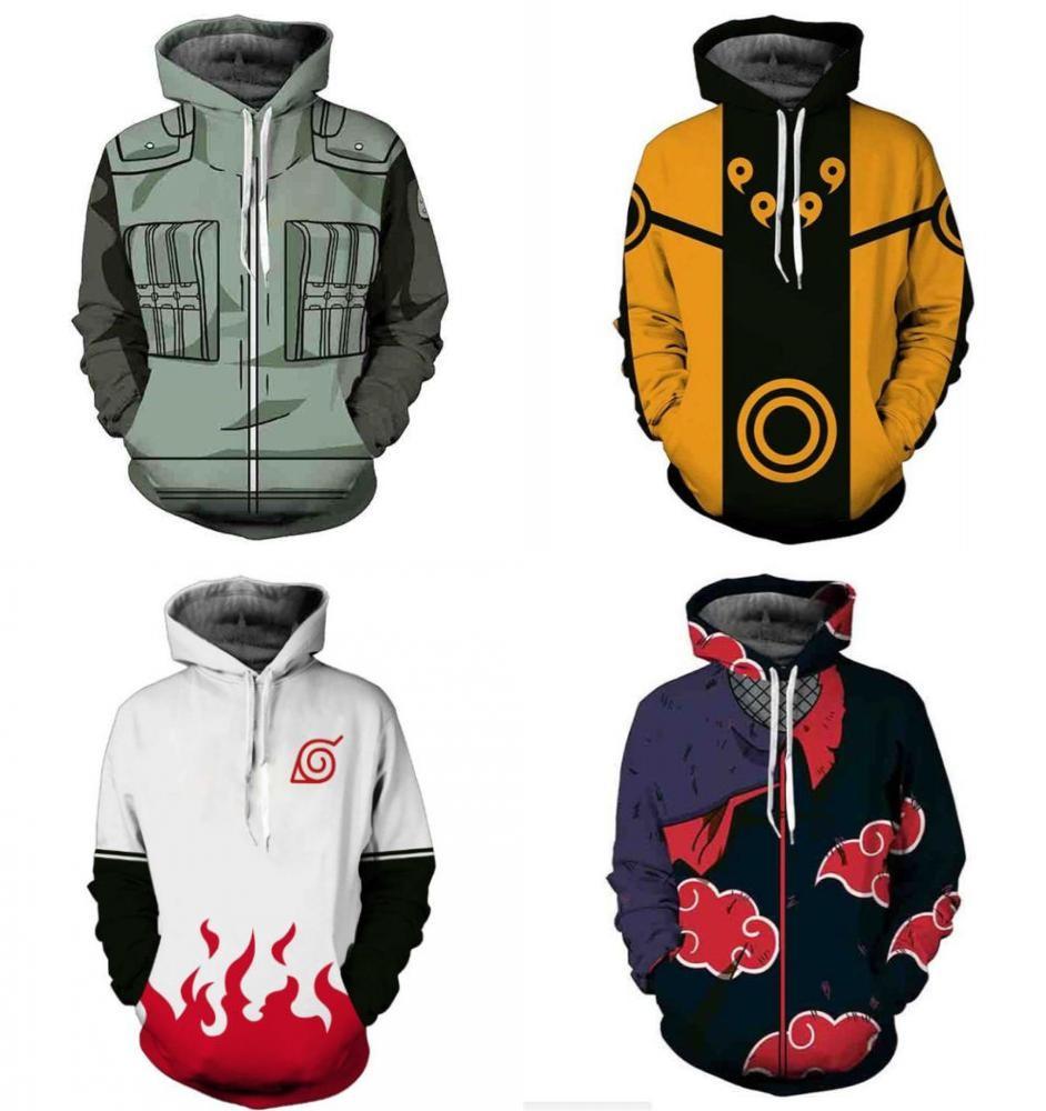 Hokage Ninjia Anime Hoodie Casual Long Sleeve Pullovers For Stylish Comfort Uk