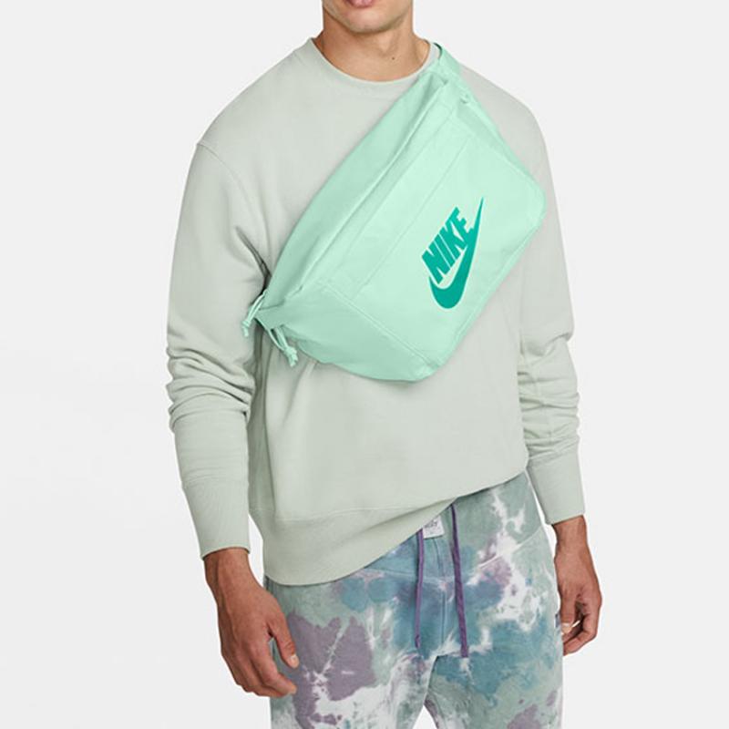 Nike Polyester One Shoulder Crossbody Bag Sling Bag Fanny Pack Regular Unisex Mint Green Casual BA5751-379