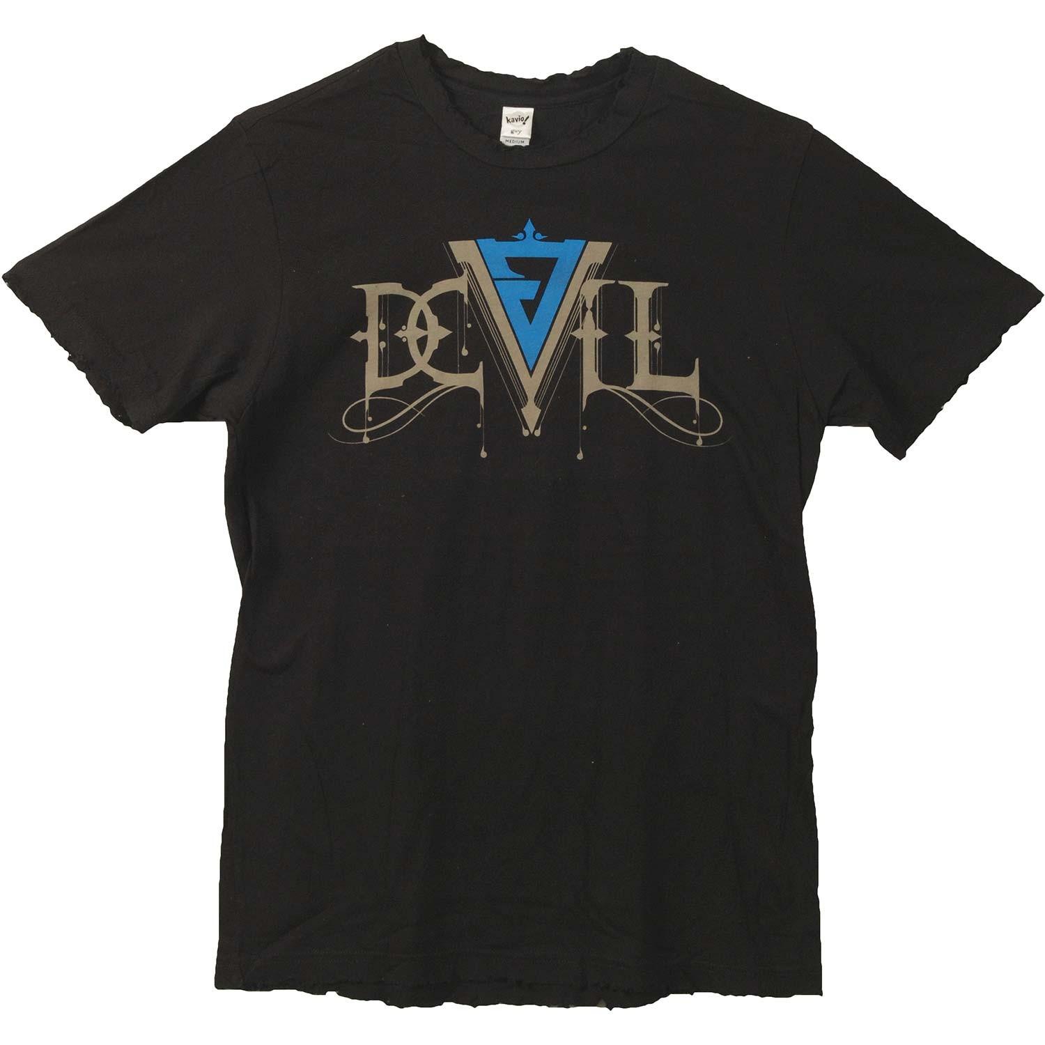 Men s Korn J. Devil Dripping Logo T-shirt Small Black S