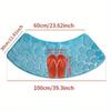 Fan-Shaped Anti-Slip Bathroom Mat: Water-Absorbent & Dirt-Resistant