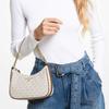 New MICHAEL KORS Jet Set Charm Canvas With Leather Shoulder Bag, Handbag, Shoulder Bag Women's Vanilla White 32H1GT9C1B-VANILLA-ACORN