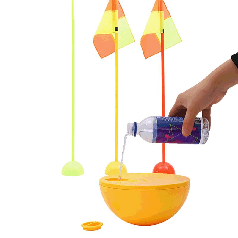 1 Pezzo Base ad Iniezione d'Acqua Porta da Calcio Bandierina Logo Palo Segnale Attrezzatura per Allenamento Segnaletica Bastone Segnalatore di Ostacoli