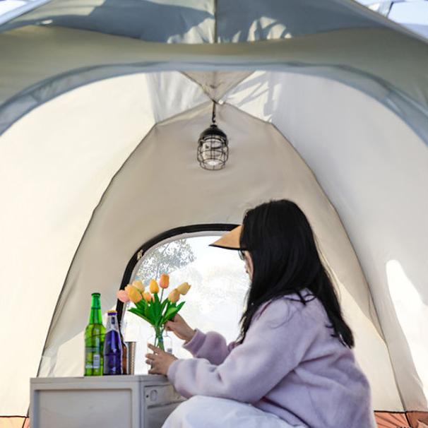 WTEMPO Αδιάβροχες αντηλιακές φορητές εξωτερικές πτυσσόμενες σκηνές κάμπινγκ Πλήρως αυτόματες σκηνές γρήγορου ανοίγματος Τέντες ταξιδιού αυτοοδήγησης 2-3 ατόμων