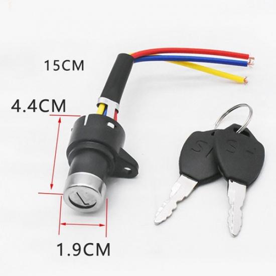 E-Bike Ignition Key Easy To Use High Quality New Three Sizes Easy To Install