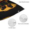 Let'S Fiesta Party Printed Pillow Cover Mexican Amigo Cinco De Mayo Sombrero Retro Trendy Pillow Case For Living Room Bed Chair