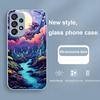 Anime Forest Moon River For Samsung Galaxy S24 Plus S20 21 FE S23 Ultra S8 9 A70 72 73 50 51 52 53 Tempered Glass Phone Case