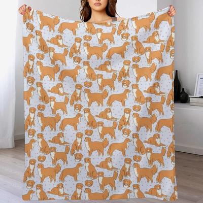 Nova Scotia Duck Tolling Retriever Throw Blanket Bed Covers Thermals For Travel Summer Baby Blankets