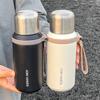 316 Stainless Steel Thermos Cup for Girls, Simple Direct Drinking Water Cup for Sports Boys, Tea Cup with Tea Compartment