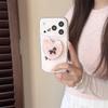 Pink Heart Puppy Magnetic Phone Case for iPhone 17/16 Pro Max/15 Pro - Japanese Korean Style