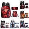 Deadpool 3pcs Student School Bag Backpack Lunch Bags Pencil Case Gifts Kids