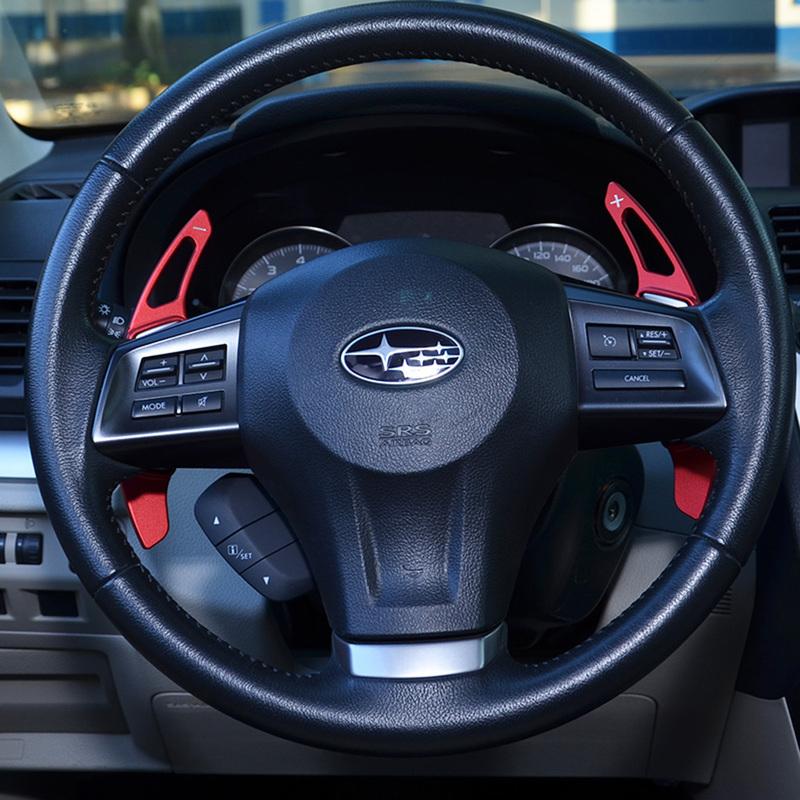 Manetki zmiany biegów do Subaru XV Legacy Forester Outback Impreza WRX STI Levorg Samochodowe przedłużenie manetek zmiany biegów na kierownicy DSG Naklejka Styling