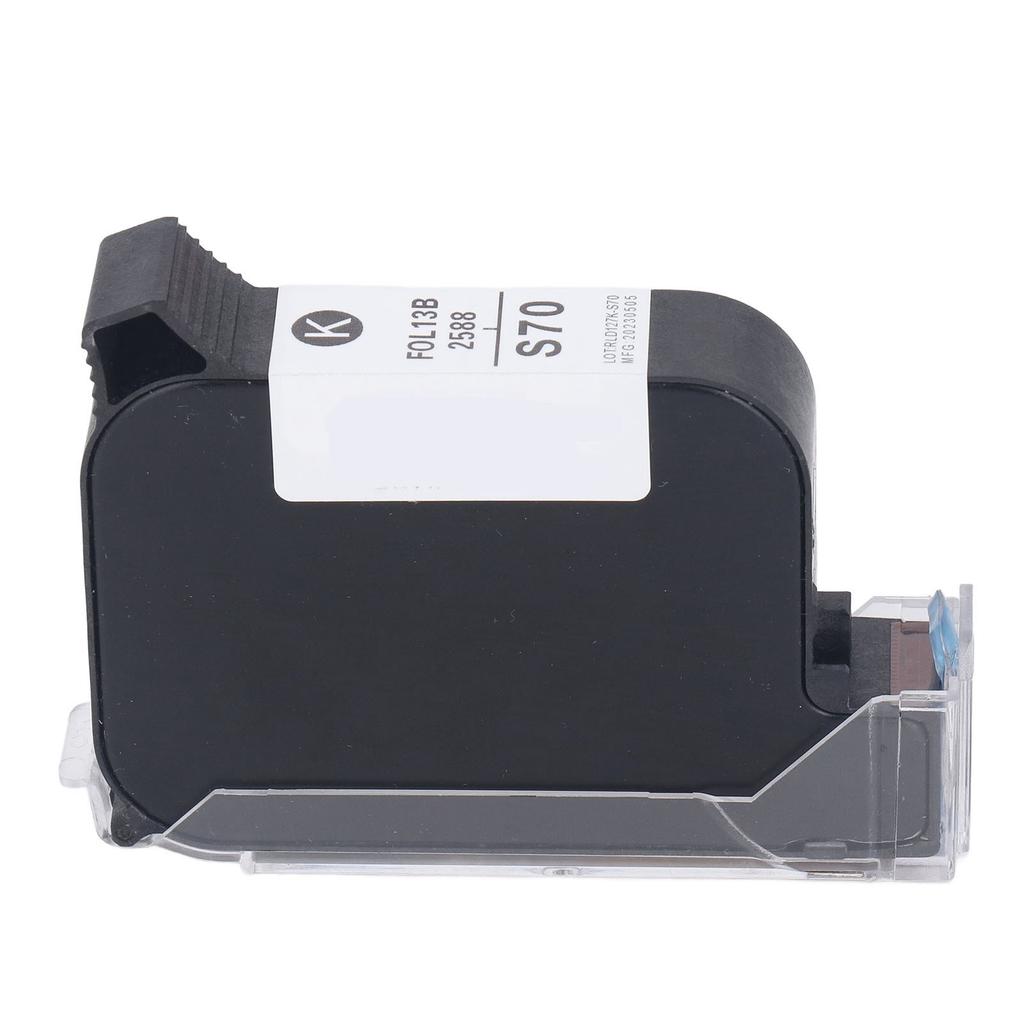42ml 12.7mm Ink Cartridge Replacement High Adhesion Quick Dry Printing Cartridge for Inkjet Printer Black