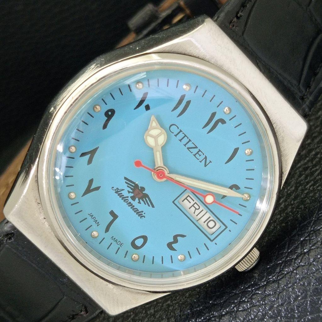 JAPAN MENS VINTAGE CITIZEN AUTOMATIC 8200 WATCH A500309-2 R151b-a500309