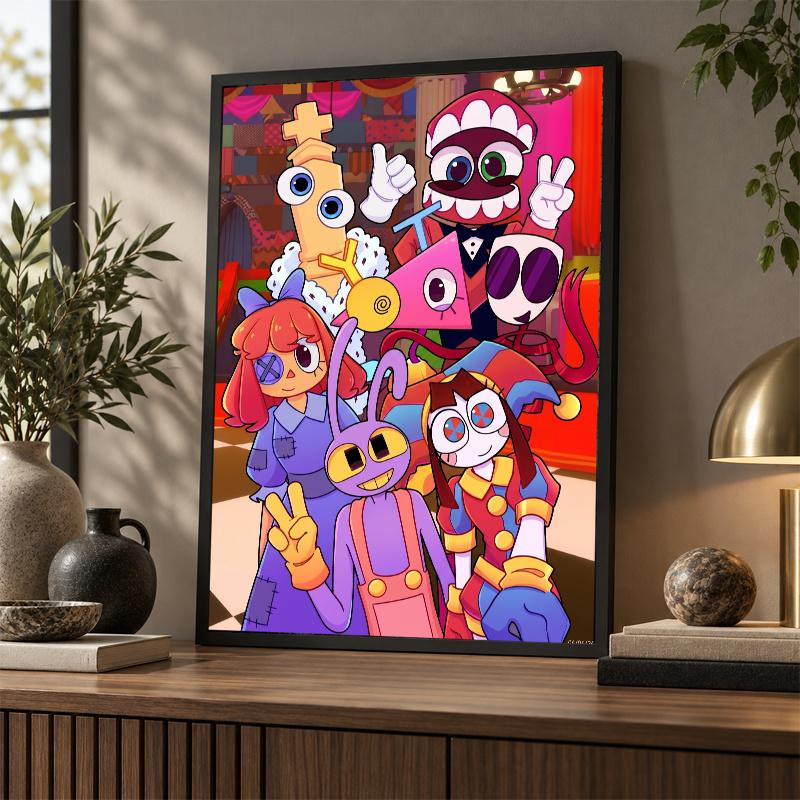DIY 5D Diamond Painting The Amazing Digital Circus Full Drill Diamond Art Wall Decor Craft Kit