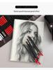 39-Piece Beginner Sketching Set: Charcoal Pencils, Eraser, Paintbrushes & Pencil Roll-up Case