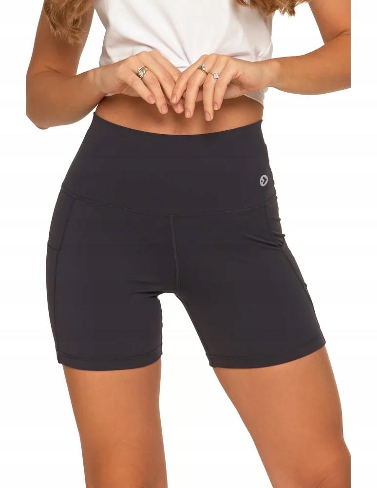 MORAJ XXL GRAPHITE Women's Sports High Waist Cycling Shorts with Pockets