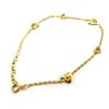 Altesse [G2452] - 2 Tone 'Love' Gold Plated Bracelet