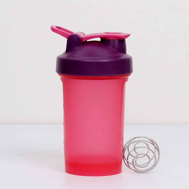 

400 мл спортивный шейкер портативный фитнес-чашка чашка для молочного коктейля чашка для смешивания протеинового порошка 400ml красный