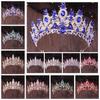 Handmade Crystal Crown Exquisite Baroque Headpiece Rhinestone Headband Bridal Tiara  Bridesmaid