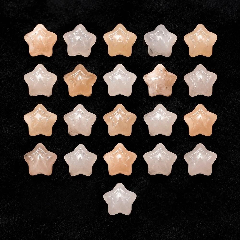 21pcs White Crystal Spacer Loose Beads Sodalite Jewelry Making Material Necklace Earrings