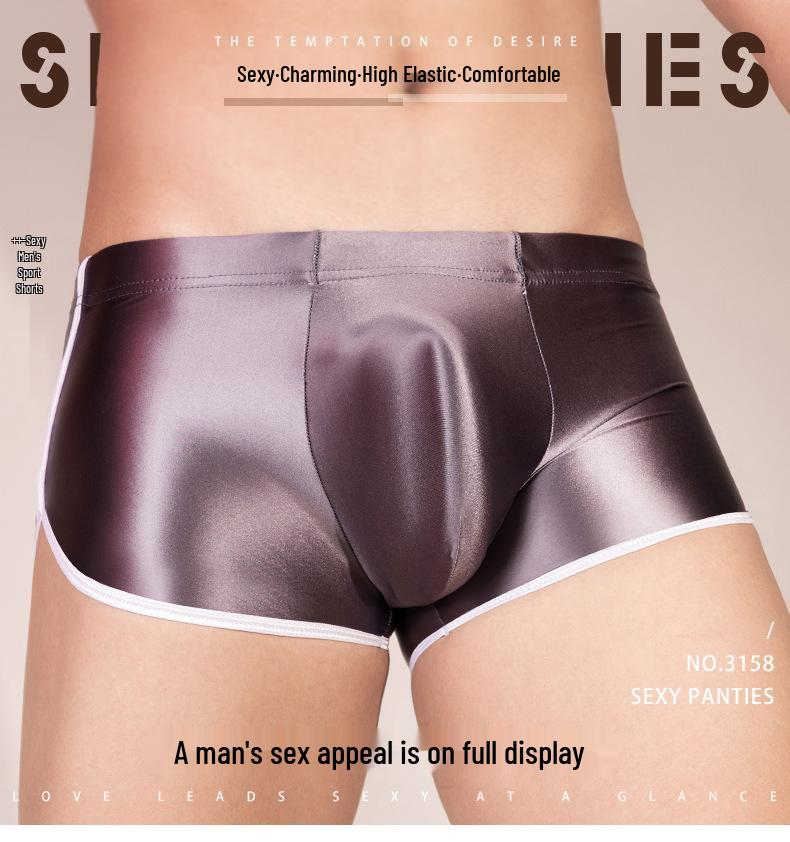 Lust's Temptation Shorts Esportivos Jovens Europeus e Americanos de Alta Elasticidade e Sedosos