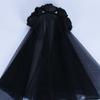 Halloween Headbuttons Day of The Dead Hair Bands Headdress Ghost Bridal Party Dark Lace Veil