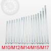 Śruba Osi Koła Motocykla o Średnicy M15-205mm/225mm/230mm/245mm/260mm/270mm/280mm/290mm/310mm/320mm 15mm Metalowy Element Złączny Szpilka