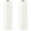 Solar LED Path Light 2 Pcs White Cold Rolled Steel