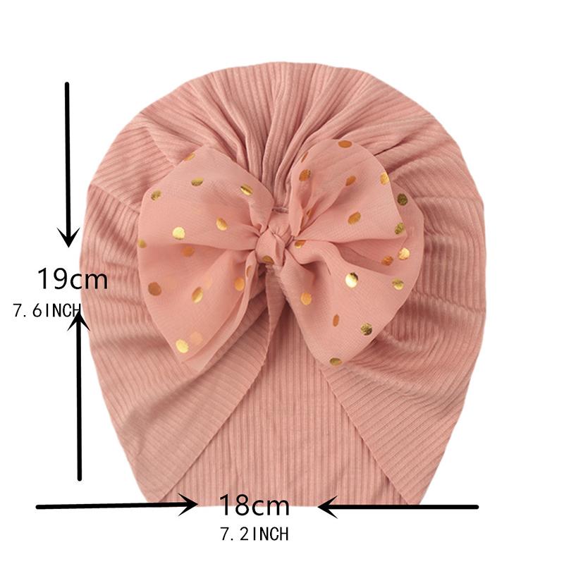 Baby Hat Cute Bow Nylon Stretch Fabric Children's Hair Accessories Baby Sunscreen Windproof Hat