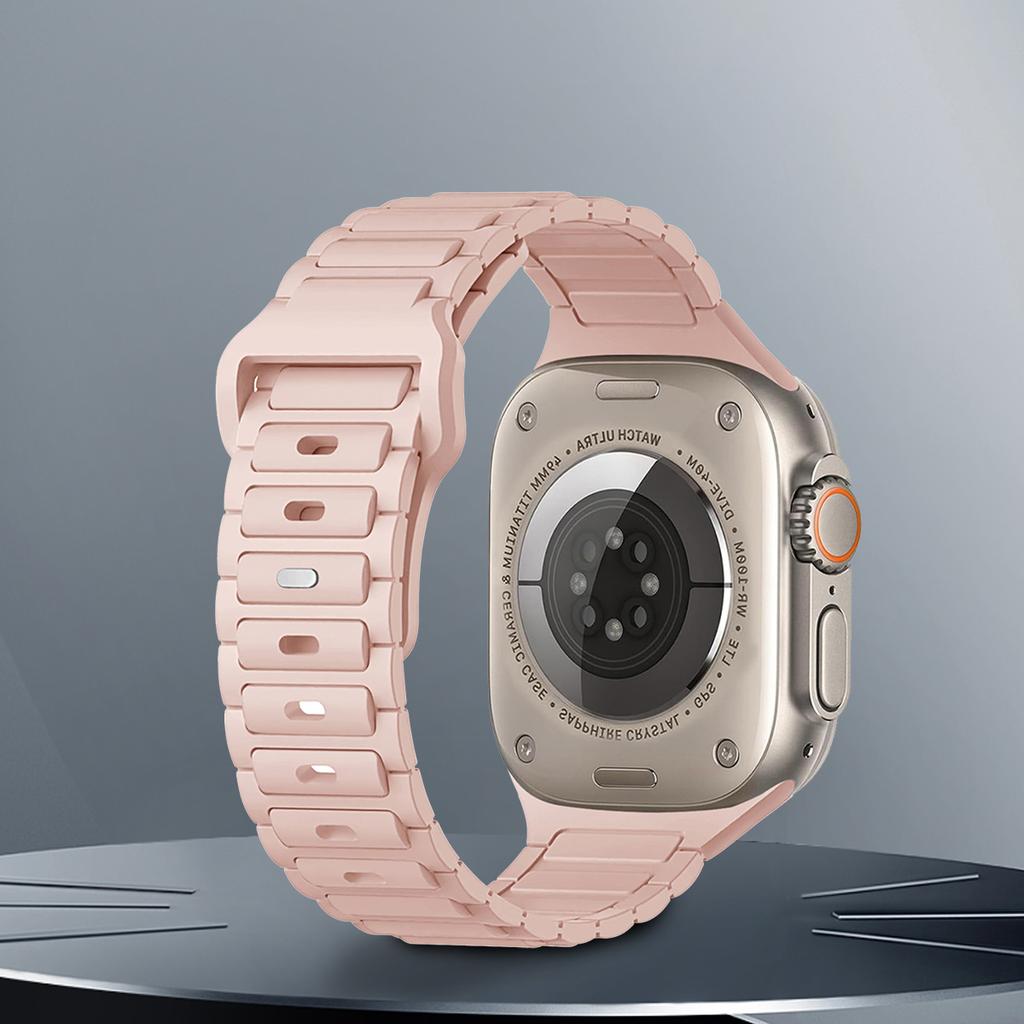 Silicone Strap for Apple Watch Band Ultra 49mm 46mm 45mm 44mm 42mm 41mm 40mm Wristband iwatch Series 10 9 8 7 6 SE 5 4 Bracelet