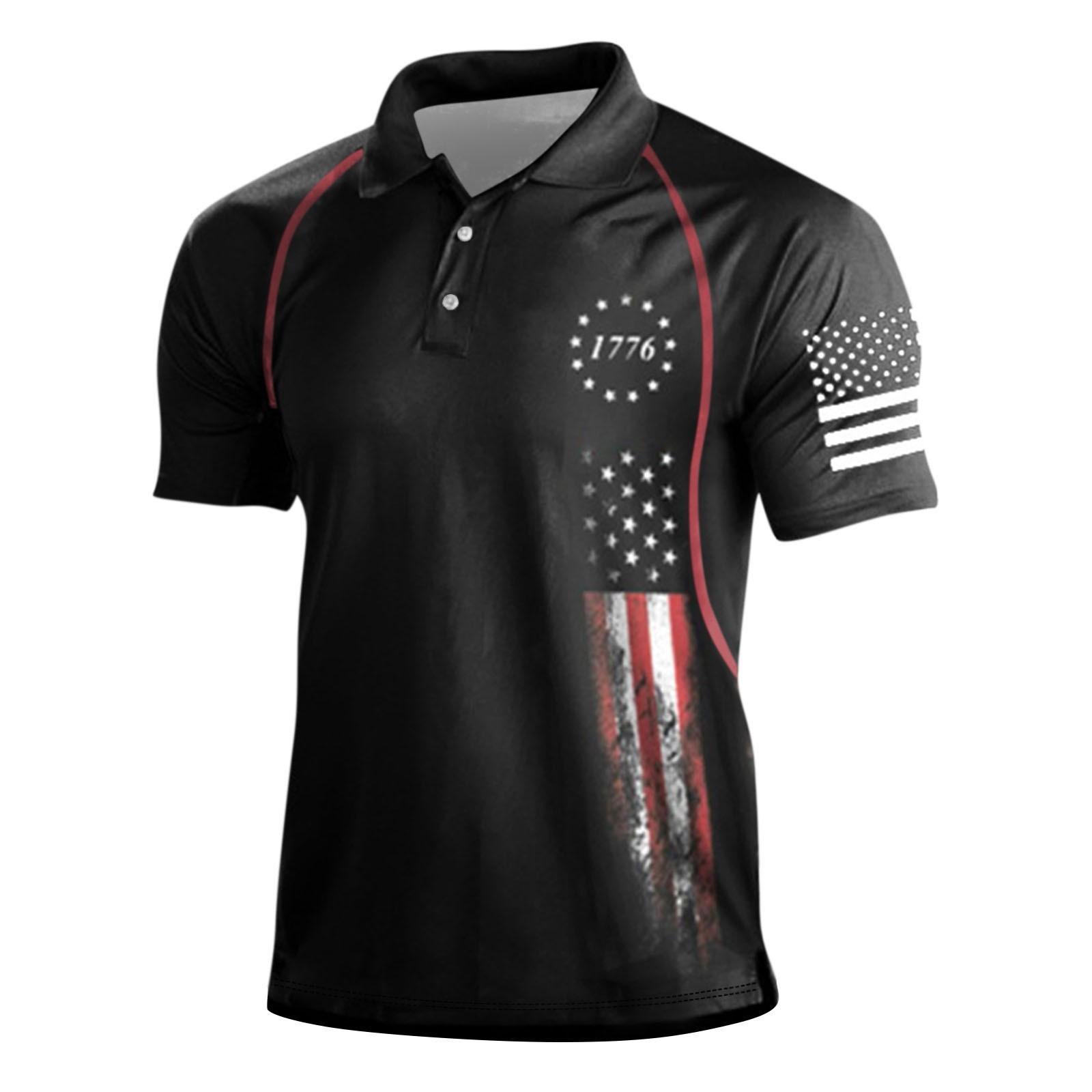 

European And American Men s Retro Outdoor Top Digital Printing Short-sleeved Top M чёрный