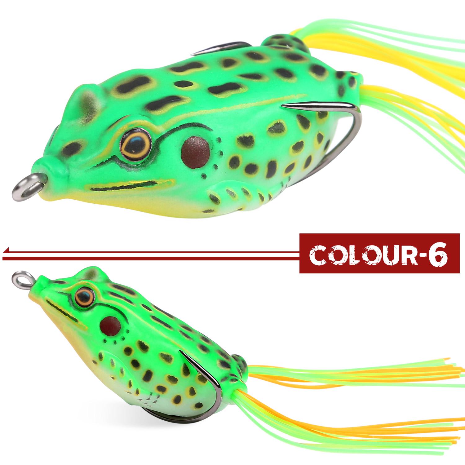 

Рыболовные приманки смешанного размера, 1 шт., приманка для лягушки с 3D глазами, искусственная приманка для плавания окуня, мягкие приманки