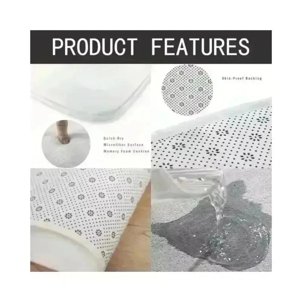 US Dollar Printing Kitchen Mat - American Currency Design Carpet with Greenback Pattern for Home Living Room Bedroom Decoration