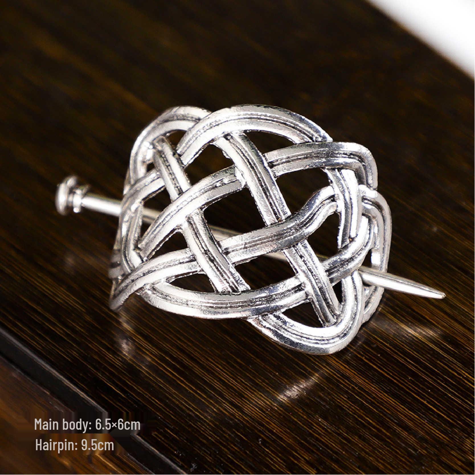 

Ручной работы Унисекс Тиара-корона для волос и заколка в стиле Уся