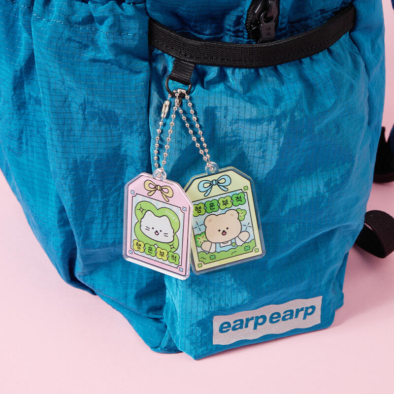 [1+1] Lucky Cat Lucky Bear Talisman Keychain Set