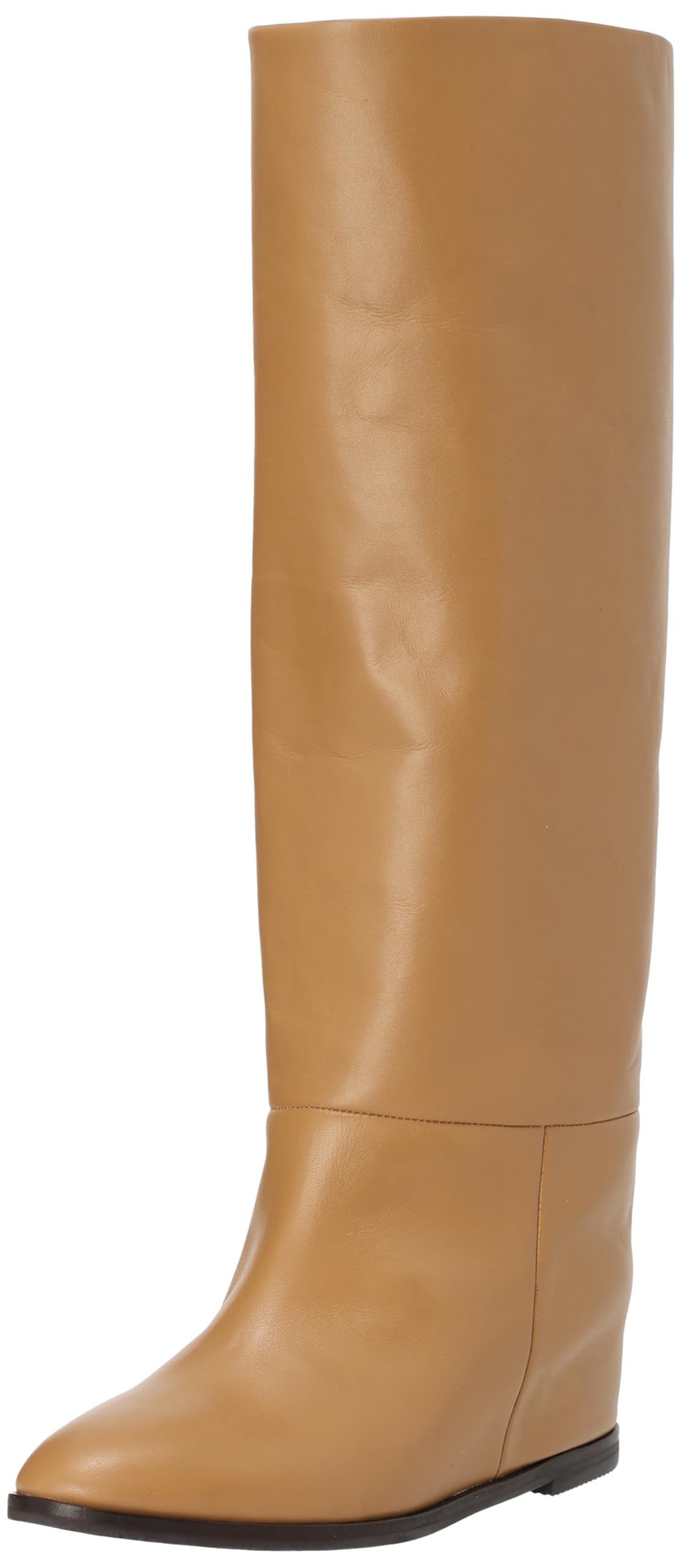 

Широкие сапоги с широким голенищем из свободной коровьей кожи 3E [Alpha Cubic], кожа, сапоги, голенище, скрытый каблук, ноги, 9312402, тауп, 22,5 см,