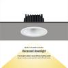 Anti-Glare Narrow Edge LED Recessed Downlight for Hotel, Corridor, Kitchen Ceilings - Full Spectrum Lighting
