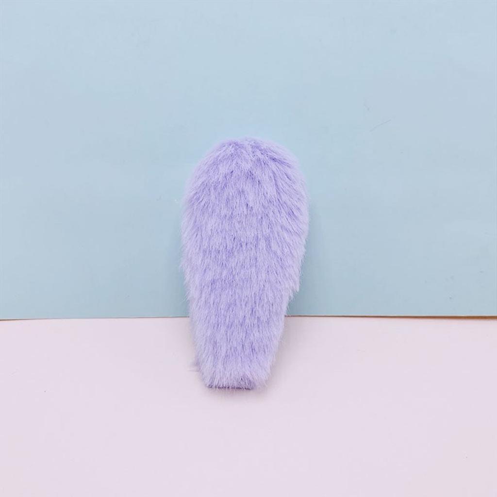 DIY Bangs Hair Clip Plush Rabbit Ears Hair Barrettes Lovely Handmade Furry Hair Barrettes Hairstyle Accessories
