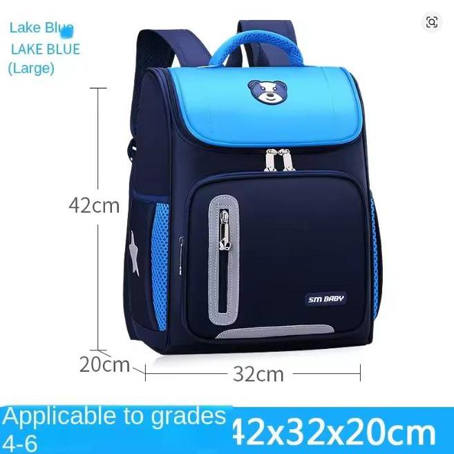Children Backpack Large Capacity Boy Girl Primary Schoolbag Teenage High Students Shoulder Bag Spine Protection Load Reduction