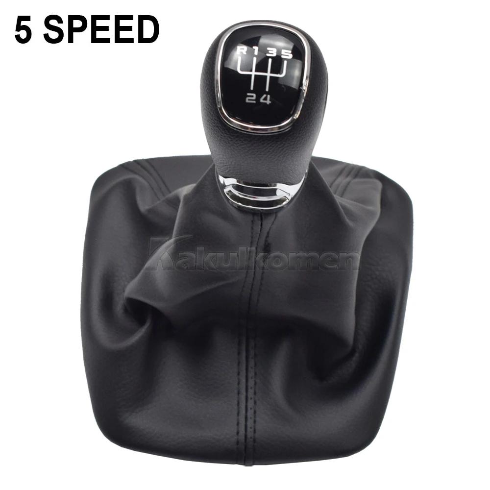 Car Manual Gear Stick Shift Knob Gearbox Shift Knob Boot For Skoda Octavia A5 A6 2004 - 2012 Gearbox Handle Gear Lever Knob