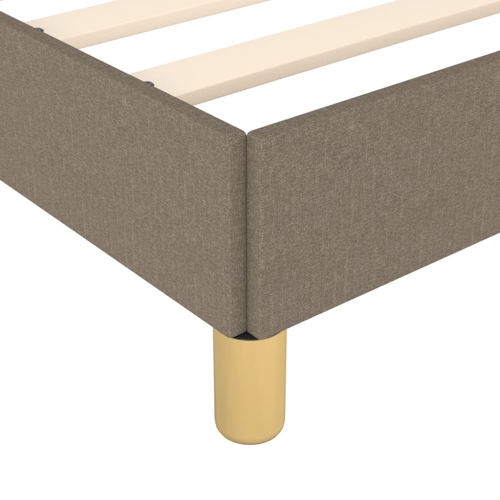 Vidaxl Bed Frame Without Mattress, Taupe, 160X200 Cm, Upholstered